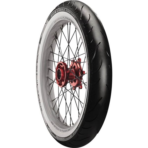 Avon AV91 Cobra Chrome Radial Whitewall Front Tire