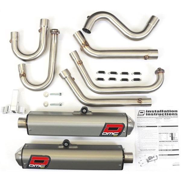 DMC Exhaust Twin Complete Dual Exhaust System For Kawasaki TERYX