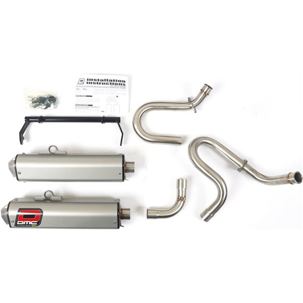 DMC Exhaust Twin Complete Dual Exhaust System For Yamaha Rhino 660