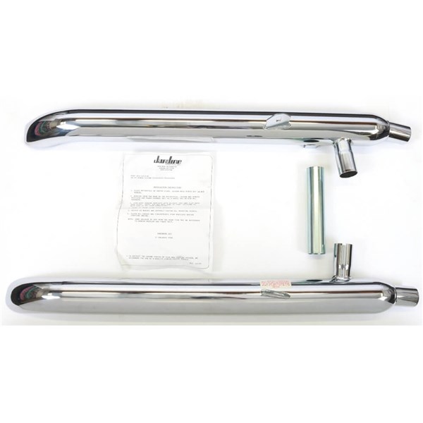 Jardine Dual Turndown Slip-On Exhaust For Honda Goldwing GL1200