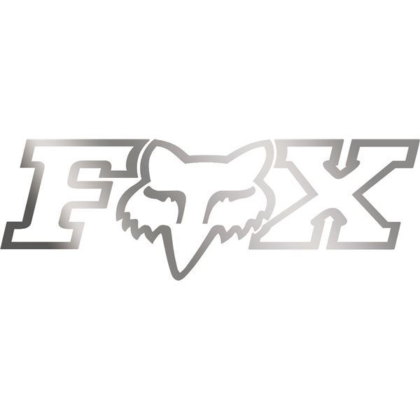 Fox Racing Corporate Chrome Thermal Die-Cut Sticker | ChapMoto.com