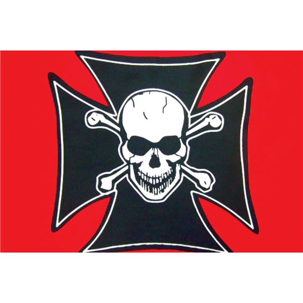 Stiffy Legal Maltese Skull Replacement Flag