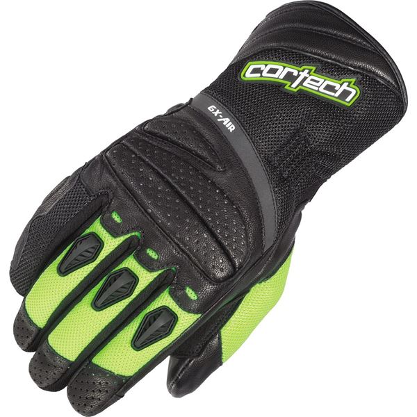 Cortech GX-Air 4 Hi-Viz Vented Leather / Textile Gloves