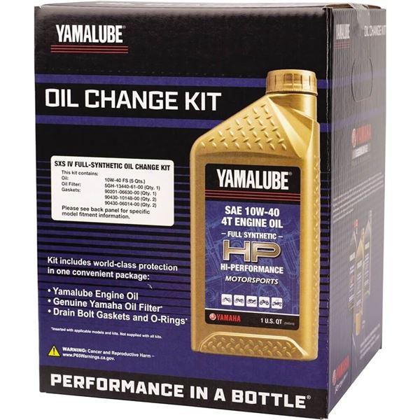 Yamalube 10W40 Hi-Performance Full Synthetic Oil Change Kit For RMAX2 / RMAX4