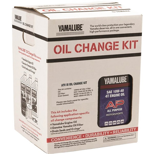 Yamalube 10W40 ATV III Oil Change Kit