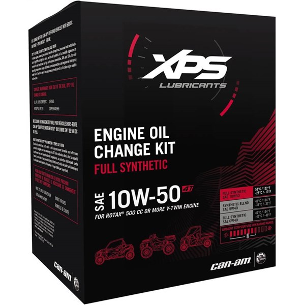 Can-Am Accessories XPS 4T 10W50 Full Synthetic Oil Change Kit For Rotax 500 Or More Engine