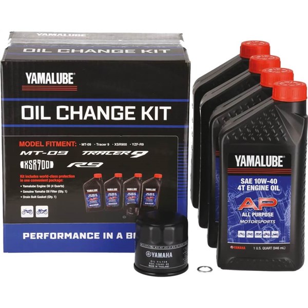 Yamalube Yamaha MT-09 Tracer 9 R9 10W40 Oil Change Kit