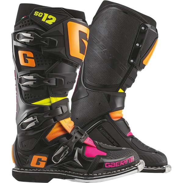 Gaerne SG12 Black / Orange / Pink Limited Edition Boots