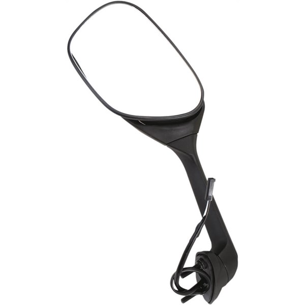 Emgo O.E.M-Style Replacement Mirror - 20-55262 - Oval - Black - Left
