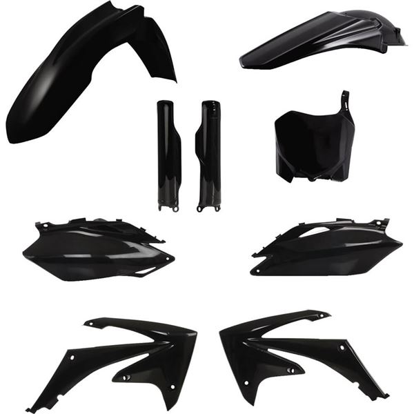 thumbnail image 2 of Acerbis Replica Plastic Kit Black For Kawasaki KLX110R 2021-2026 2 of 6