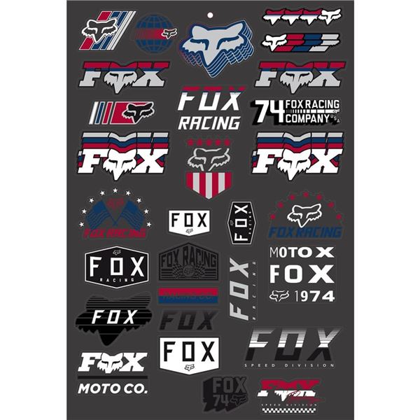 Fox Racing Shield Track Sticker Pack