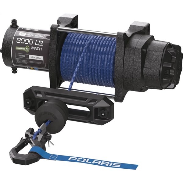 Polaris High-Mounted HD 6,000 LB Winch Kit with Synthetic Rope for Ranger