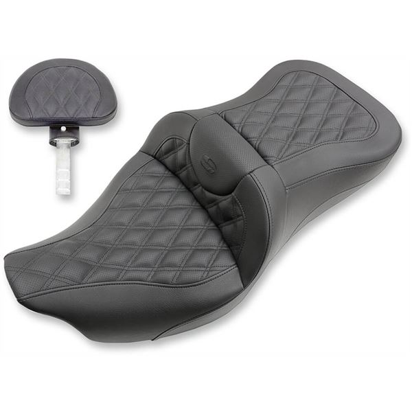 Saddlemen Extended Reach Roadsofa Lattice Stitch Seat With Backrest