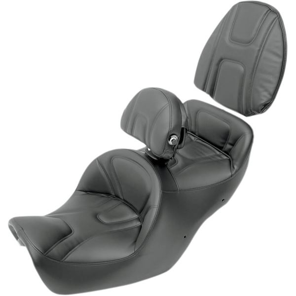 BLACK SADDLEMEN ROAD SOFA 2-UP SEAT WITH BACKREST