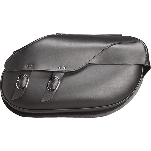 Willie And Max Revolution Retro Hard Mount Synthetic Leather Saddlebags
