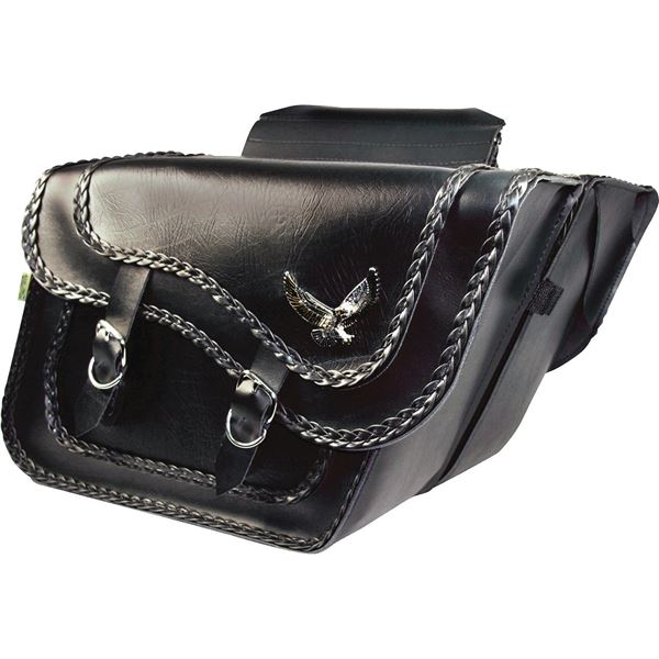 Willie And Max Black Magic Slant Saddlebags