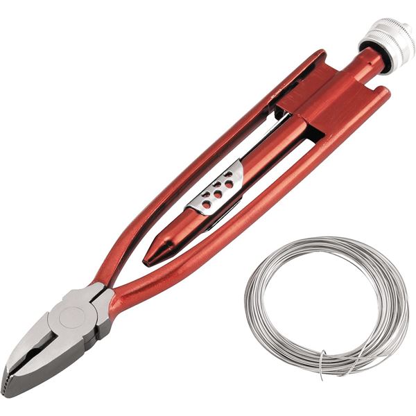 Bikemaster Safety Wire Pliers with 25' Stainless Steel Wire