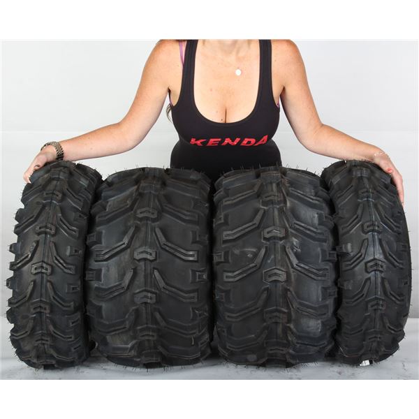 22x7-11, 22x12-9 Kenda Bearclaw K299 6ply Front & Rear ATV UTV Tire Kit -4 Tires | 082990981C1 082991073C1
