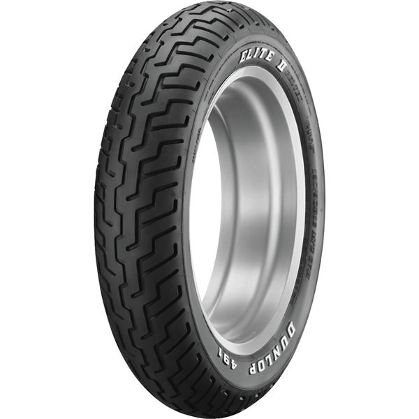 Dunlop D491 Elite II Raised White Letters Front Tire