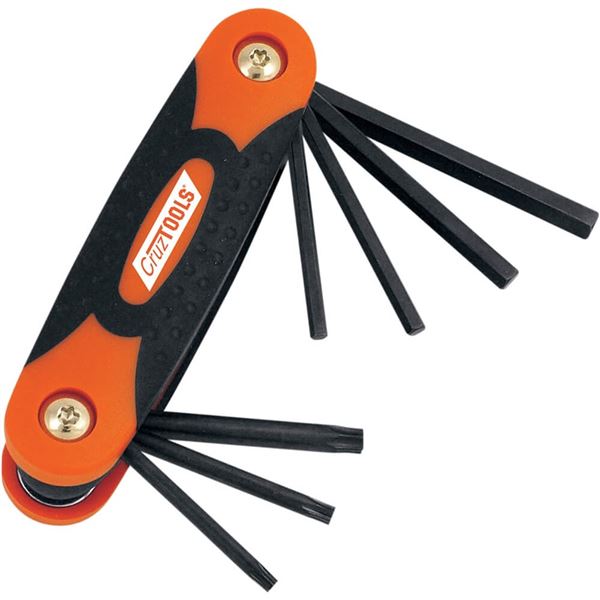 Cruz Tools Folding Hex / Star / Torx Key Set