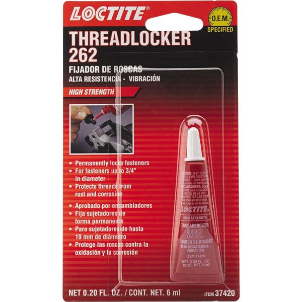 Loctite High Strength 262 Red Threadlocker