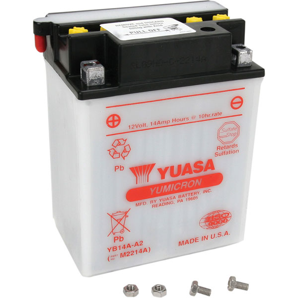 Yuasa YB14A-A2 Yumicron 12V Battery, YUAM2214A