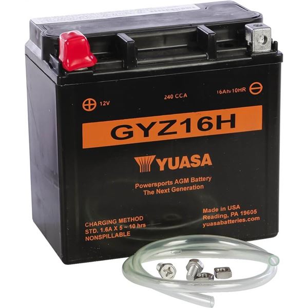 Yuasa GYZ16H GYZ High Performance Maintenance Free Battery, YUAM716GH