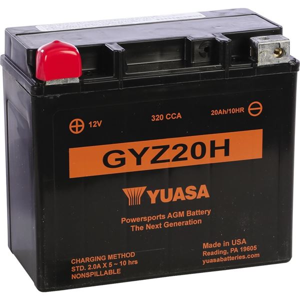 Yuasa GYZ20H GYZ High Performance Maintenance Free Battery, YUAM72RGH