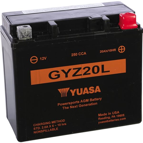 Yuasa GYZ20L GYZ High Performance Maintenance Free Battery, YUAM720GZ