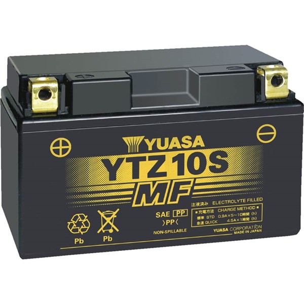 Yuasa YTZ10S YTZ Factory Activated Maintenance Free Battery, YUAM7210A