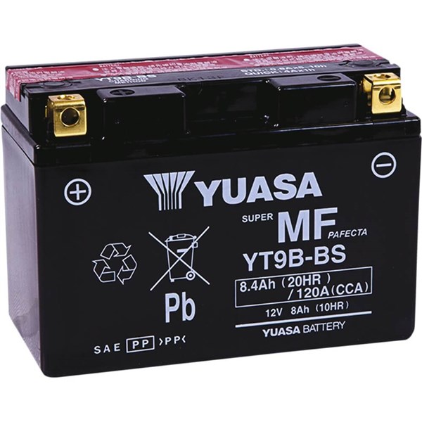 Yuasa YT9B-BS AGM Maintenance Free Battery, YUAM629B4