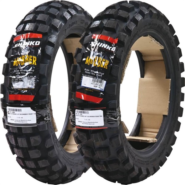 Shinko Mobber 120 / 70-12 130 / 70-12 Tire Set Front Rear Tires Knobby 125 Grom