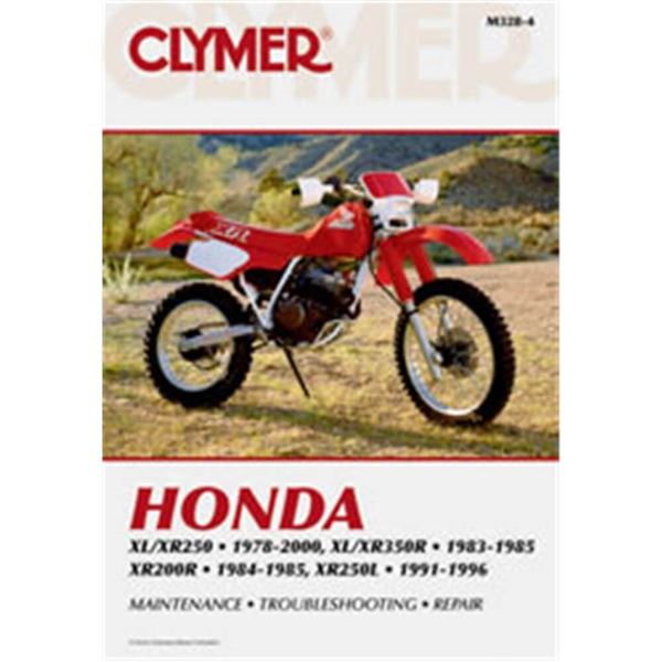 Clymer Dirt Bike Manual - Honda XL / XR250, XL / XR350R, XR200R & XR250L