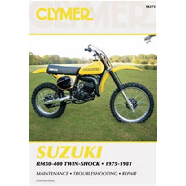 Clymer Dirt Bike Manual Suzuki RM50400 TwinShock