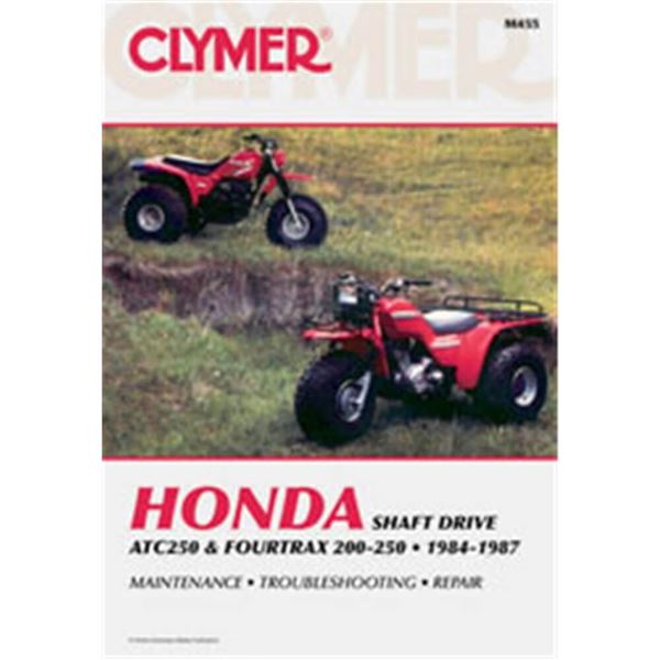 Clymer ATV Manual - Honda Shaft Drive ATC250 & Fourtrax 200-250