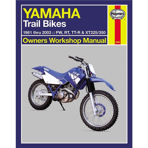 Haynes Dirt Bike Manual - Yamaha PW, RT, TT-R & XT225 / 350 Trailbikes