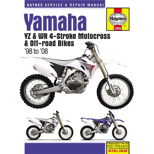 Haynes Dirt Bike Manual Yamaha YZ & WR 4Stroke Motocross & OffRoad