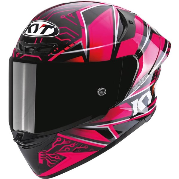 KYT Helmets TT-Revo Hyper Pink Special Edition Full Face Helmet