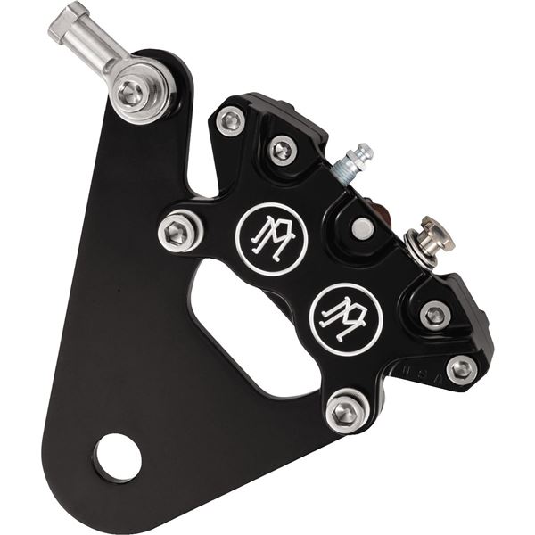 Performance Machine Custom 4 Piston Rear Brake Caliper And Bracket ...