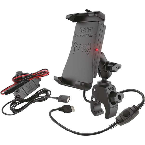 RAM Mounts Quick-Grip Waterproof Wireless Charging Mount With Tough-Claw