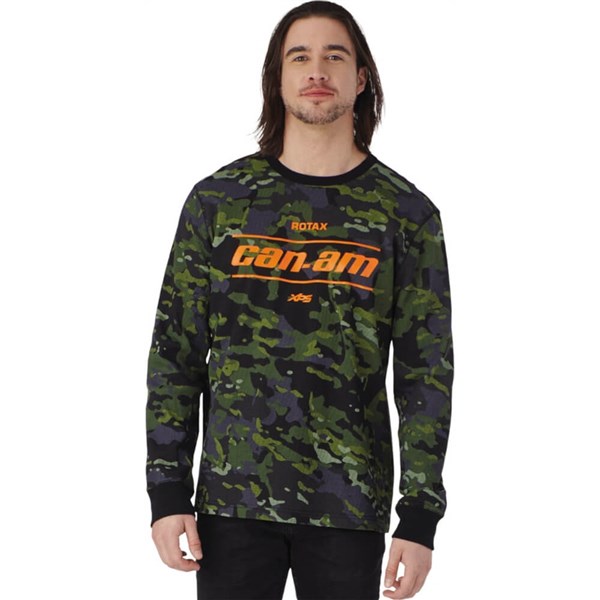 Can-Am Waffle Knit Camo Long Sleeve Tee