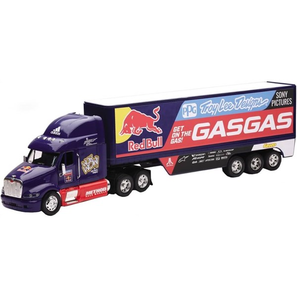 New Ray Toys TLD Red Bull Gas Gas 1:32 Scale Team Truck Replica