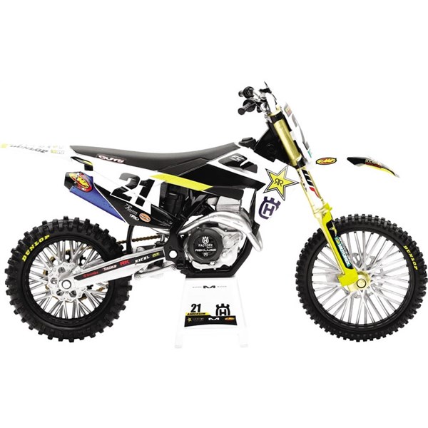New Ray Toys Jason Anderson 2020 Rockstar Husqvarna Race Team 1:12 Scale Motorcycle Replica