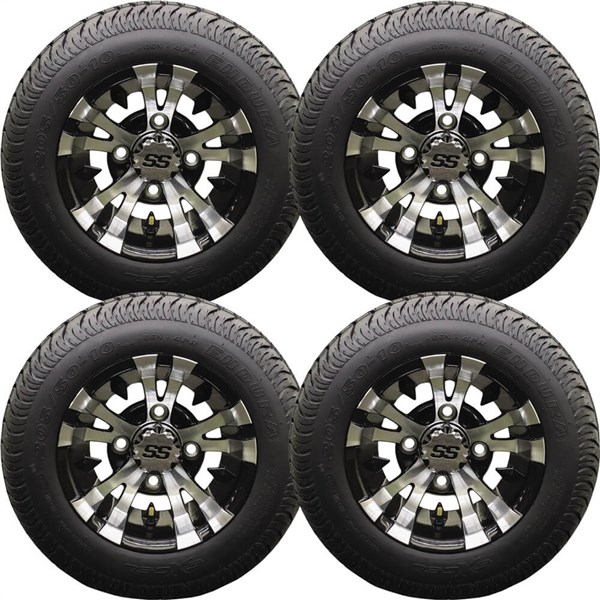 Ocelot 10x7, 4/4, 3+4 E118 Golf Cart Wheel And Excel Tire 205/50-10 ...