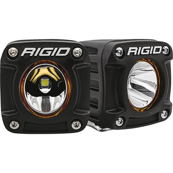 Rigid Industries Revolve L.E.D. Pod Lights With Amber Backlight - Pair