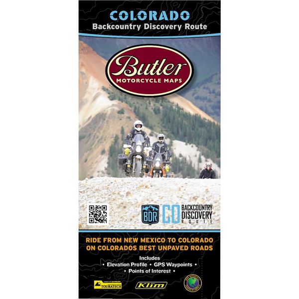 Butler Maps Colorado Backcountry Discovery Route Map