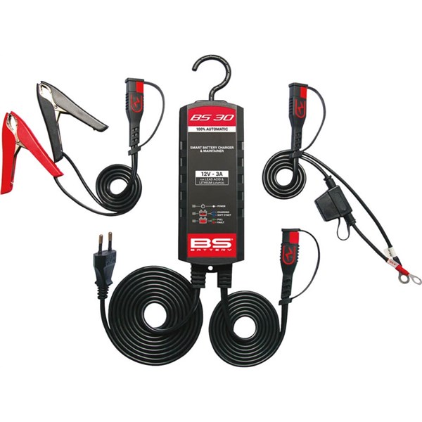 BS BS30 Smart Battery Charger & Maintainer | Battery Charger / Maintainer - BS 30 - 12V - 3 A