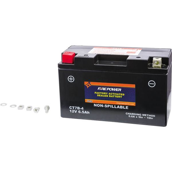 Fire Power CT7B-4 Factory Activated Sealed Maintenance Free Battery