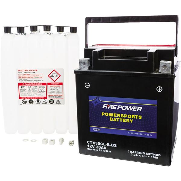 Fire Power CTX30CL-B-BS Sealed Maintenance Free Battery