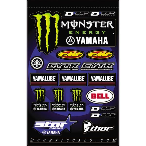 D'COR Visuals Star Racing Monster Yamaha Decal Sheet